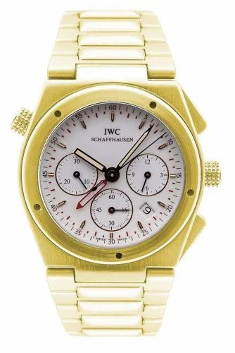 IWC Ingenieur Mecaquartz Chronograph Alarm Yellow Gold / White / Bracelet IW9515-02 (IW951502)